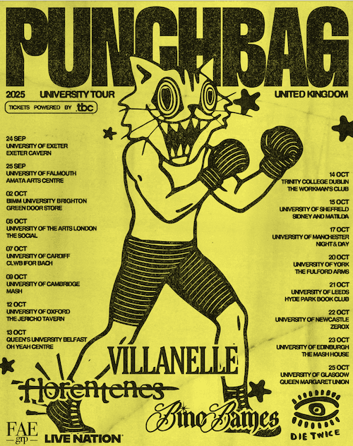 Live Nation & FAE launch new initiative for grassroots and University venues featuring Gene Gallagher’s Villanelle