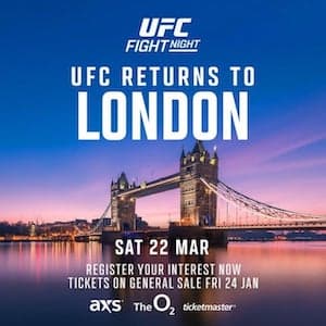 UFC Returns To London In 2025