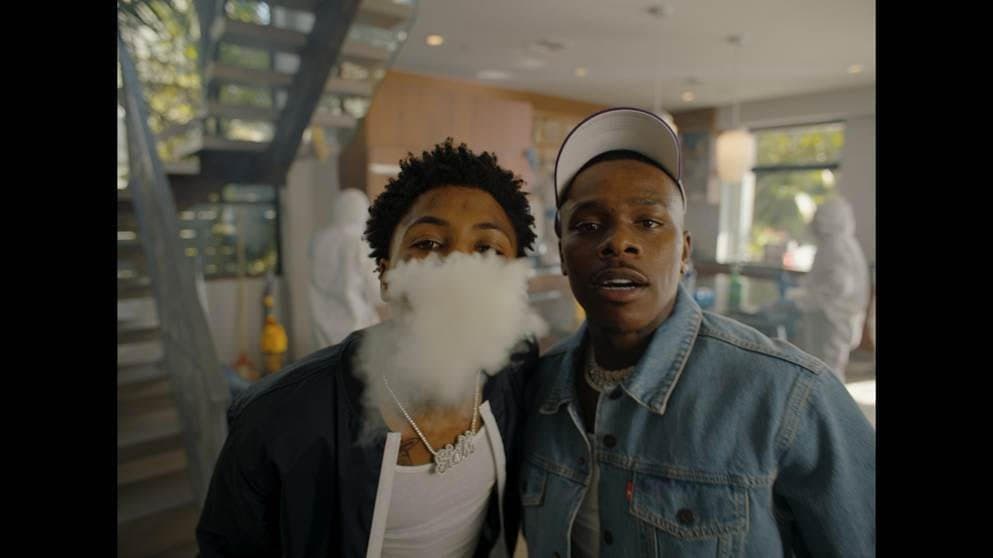 NBA YoungBoy and DaBaby show us how they social distance in visuals for “Jump”