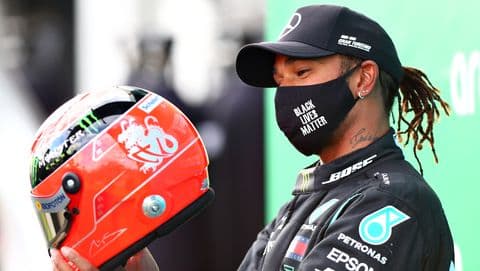 LEWIS HAMILTON EQUALLED FORMULA 1 VICTORY ALL-TIME RECORD