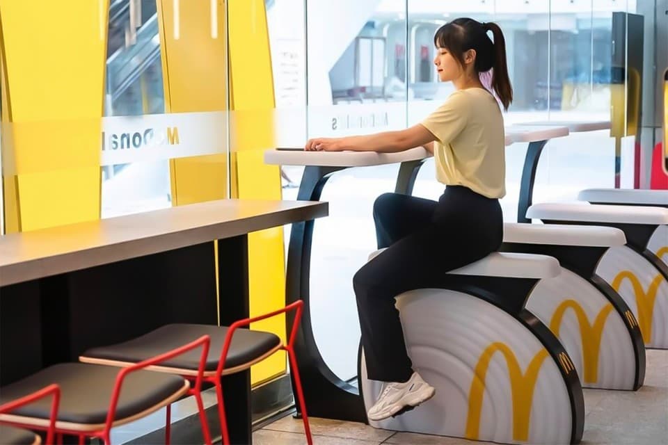 McDonald’s Introduce Exercise Bikes For Customers