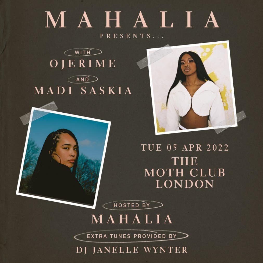 Mahalia Announces New Club night At The Moth Club