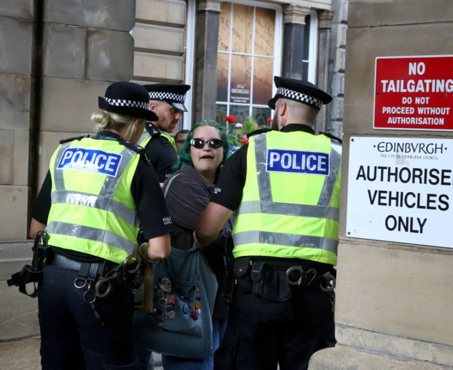 Woman Arrested And Charged After Holding ‘Abolish Monarchy’ Sign In Edinburgh