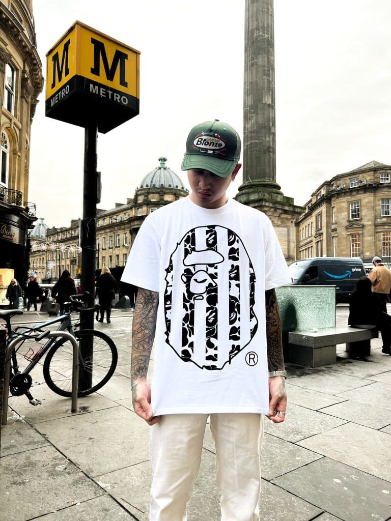 Kick Game Newcastle To Stock Exclusive BAPE T-Shirts