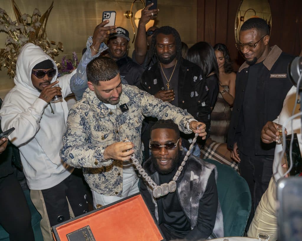 A Jewellers Create Custom ‘ODG’ Piece For Burna Boy, Valued At Over 1 Million Dollars