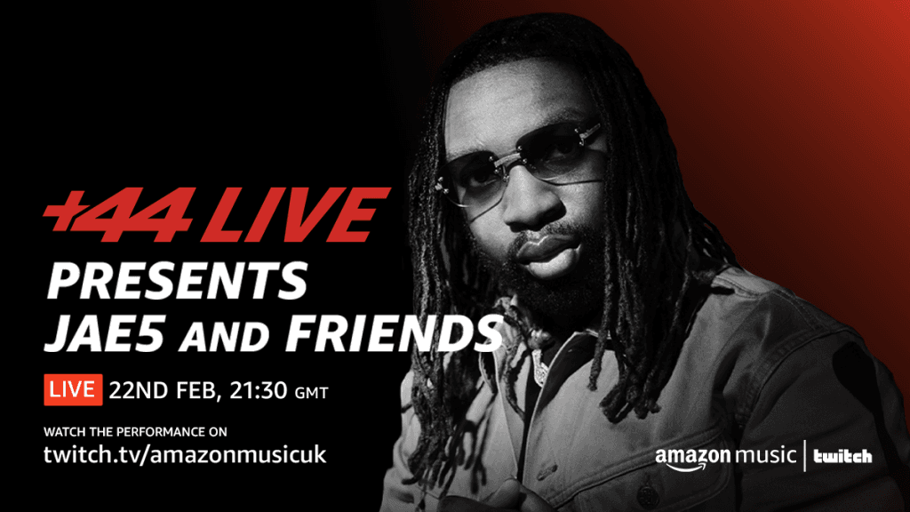 Amazon Music Announce +44 Live With Jae5 & Friends