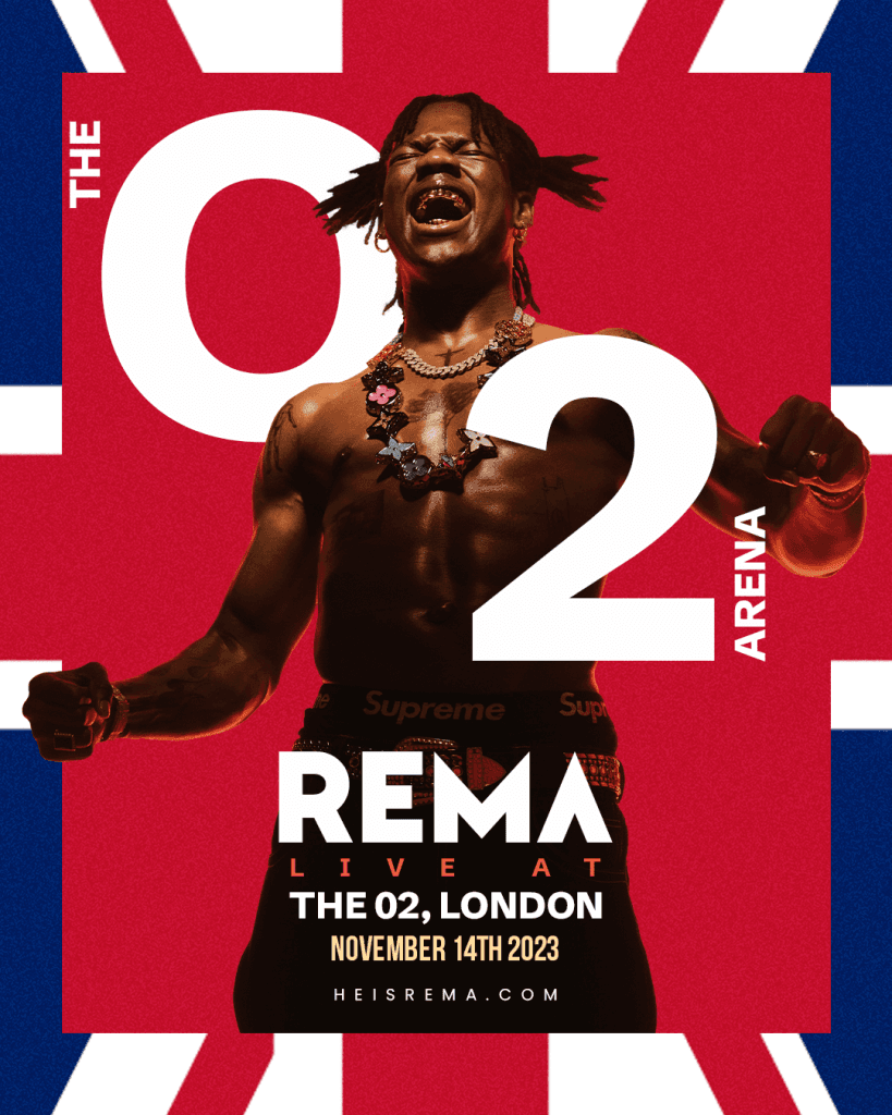 Rema Announces Headline O2 Show