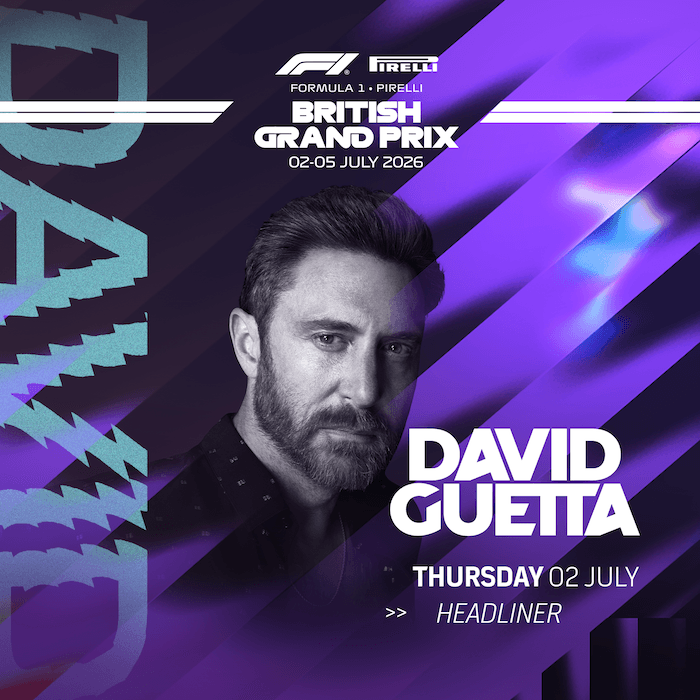 David Guetta to headline the 2026 British Grand Prix at Silverstone