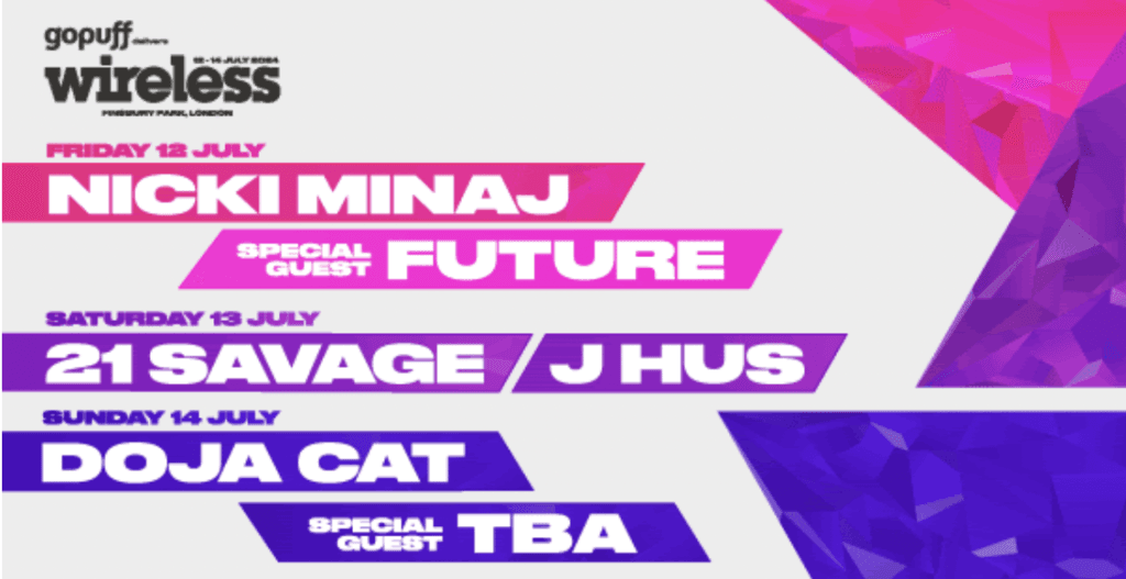 Wireless Festival Announces 2024 Lineup Including 21 Savage, J Hus, Nicki Minaj, Doja Cat & More