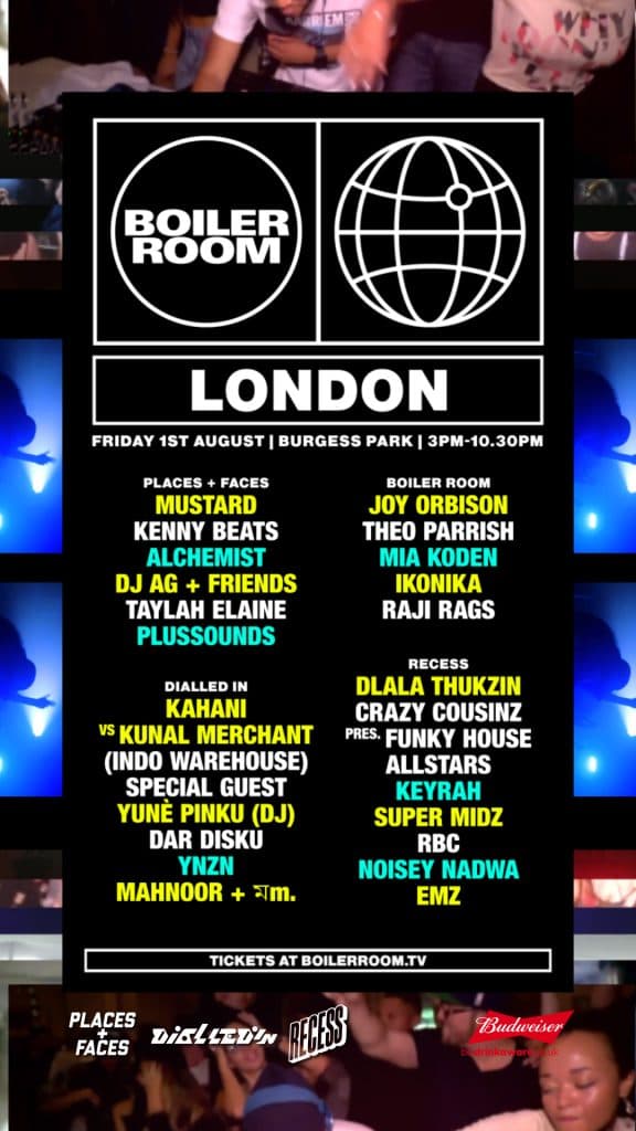 Boiler Room announces London line-up featuring Dilalled In, Recess, Places + Faces
