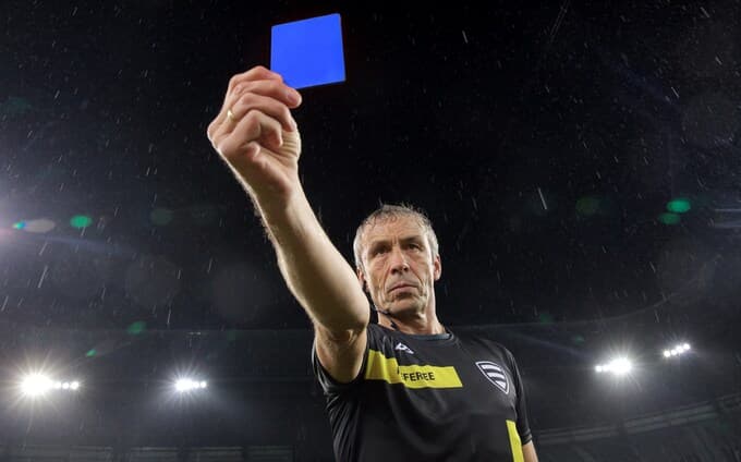Blue Cards Set To Be Introduced Into Professional Football As Part Of 10 Minute Sin-Bin Trial
