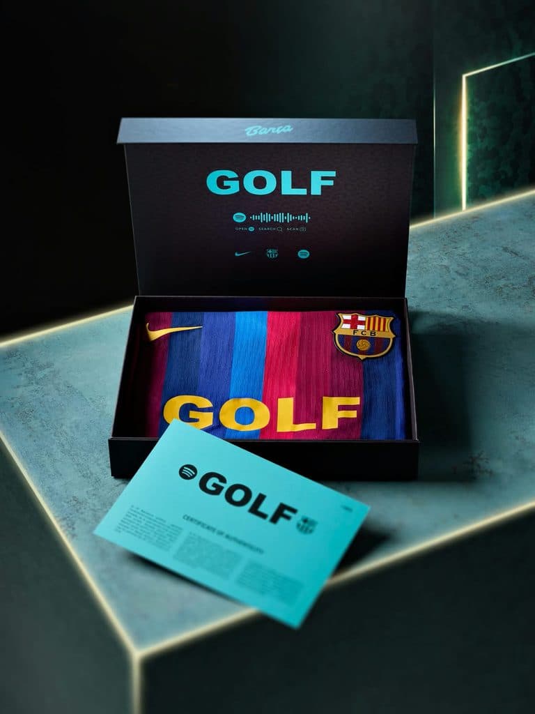 Spotify & FC Barcelona Unveil Latest Jersey Swap with Tyler, The Creator’s GOLF
