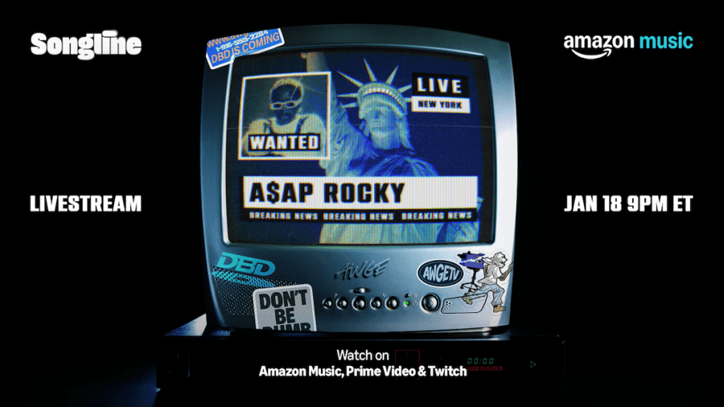 Amazon Music to exclusively livestream A$AP ROCKY for new songline series episode