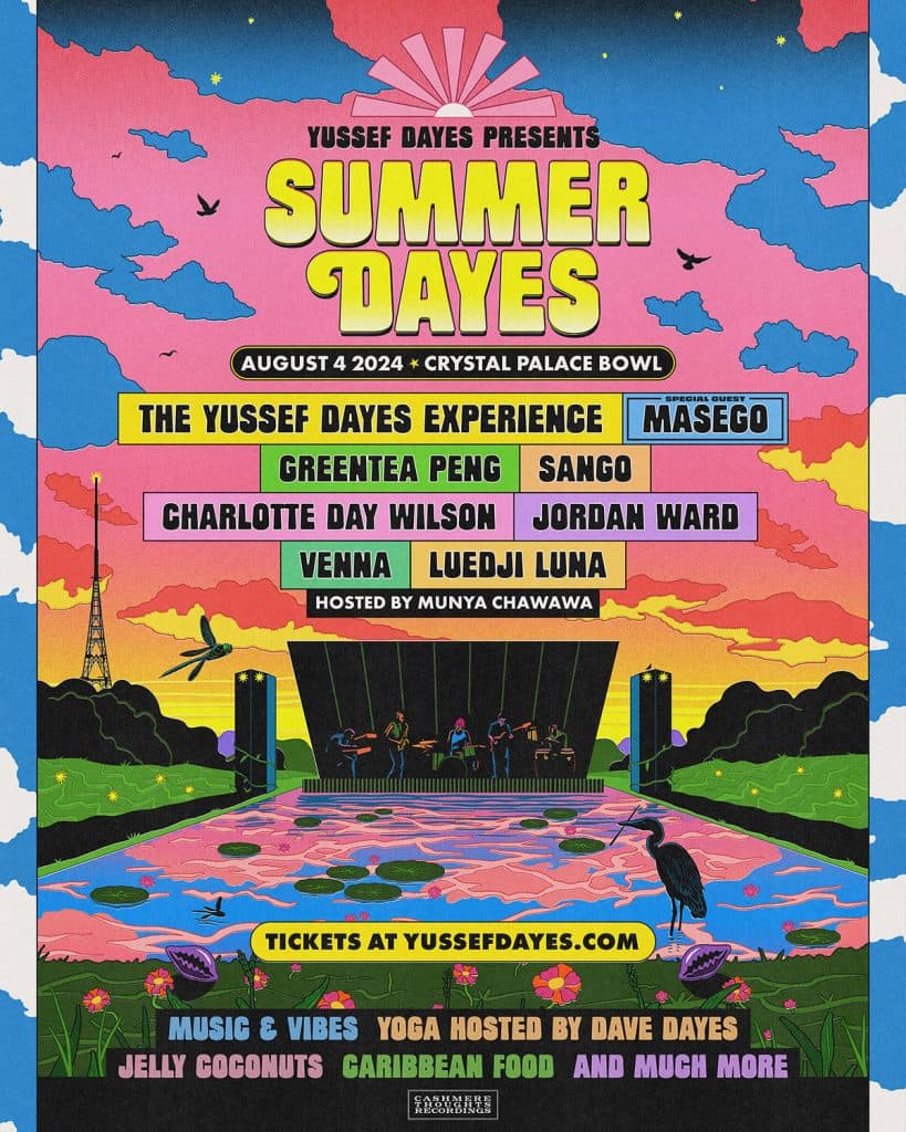 Crystal Palace Bowl Gears Up For ‘Yussef Dayes Presents: Summer Dayes ‘ On August 4th